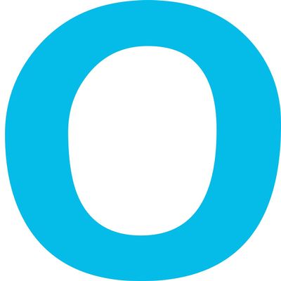 Kleckerliese Number Sticker, 10 cm, Single, Light Blue, 0