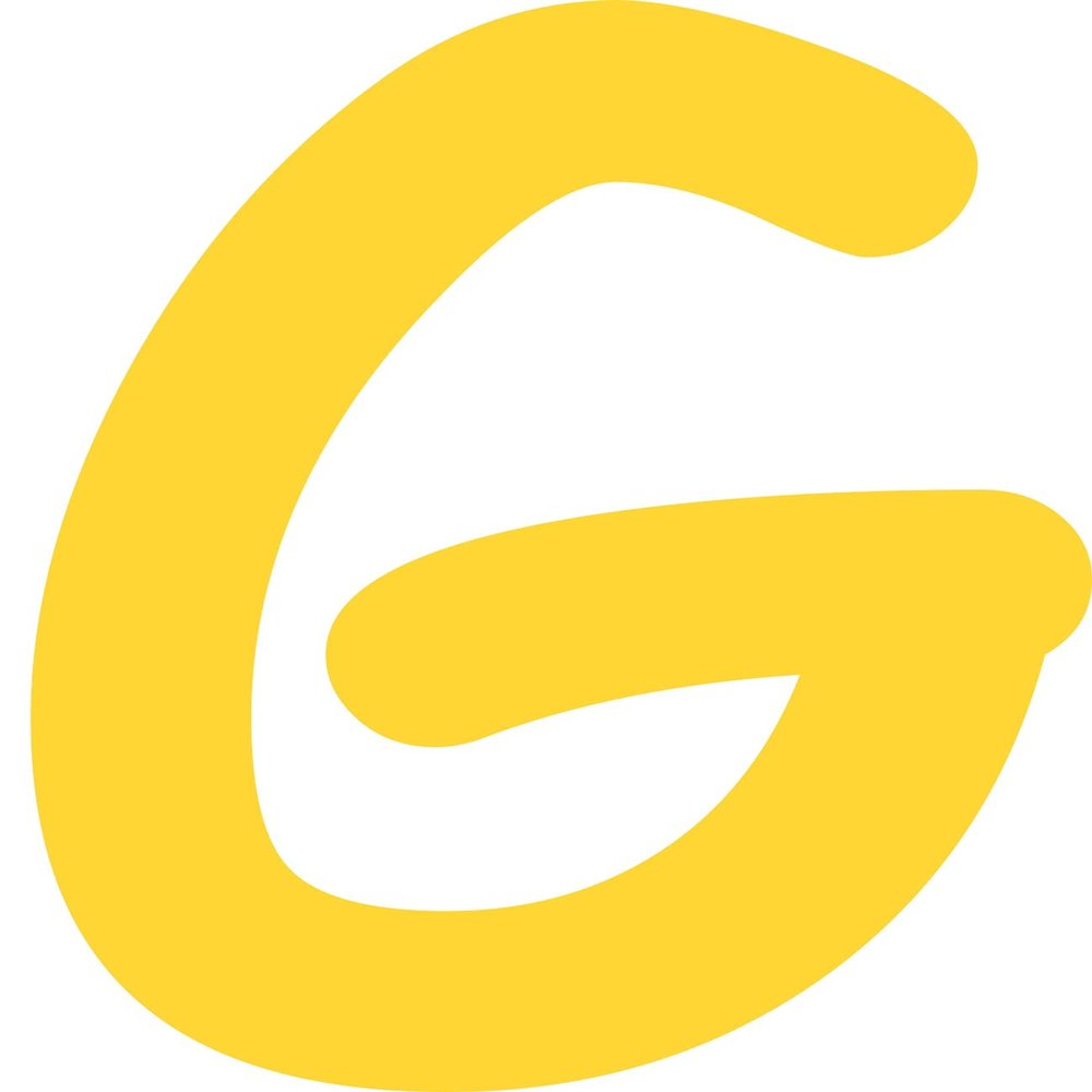 Kleckerliese Letter Sticker G, 8 cm, Yellow