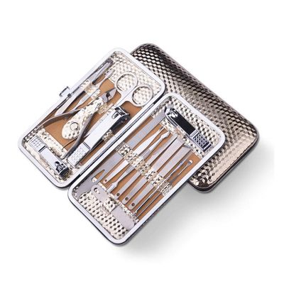 16-Piece Nail Clipper Set, Stainless Steel Manicure & Pedicure Grooming Kit