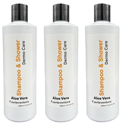 Vidaloe Aloe Vera Shampoo & Shower Gel 400 ml (3 Units)