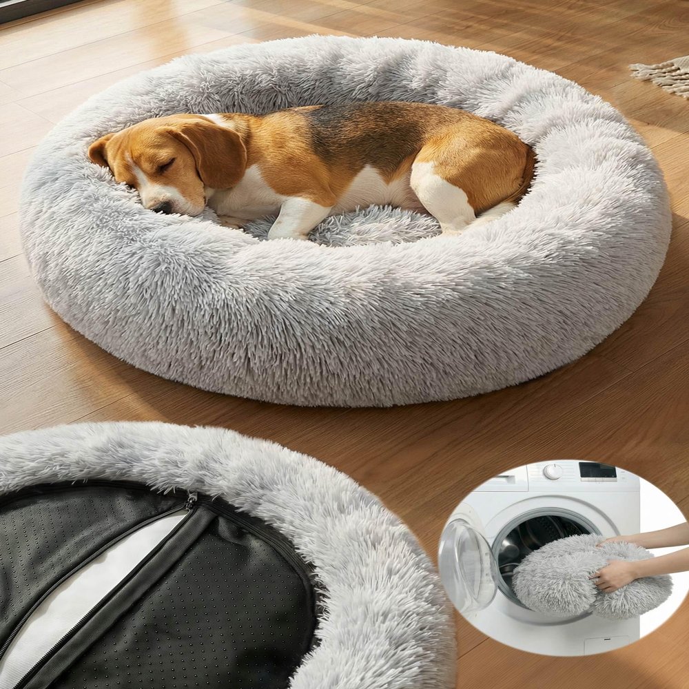 Calming Dog Bed with Removable Washable Cover