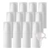 ZEOABSY 48-Pack 10 mL White Plastic Airless Cosmetic Pump Bottles, Non-Refillable view 1