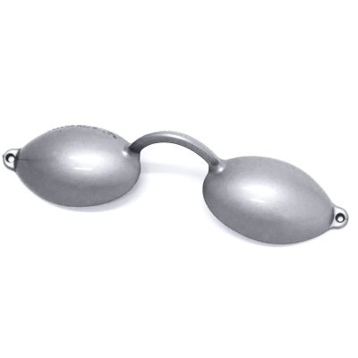B&S Breitfeld & Schliekert UV Protection Goggles for Tanning Beds & Beach, Silver, Unisex (1 pc)