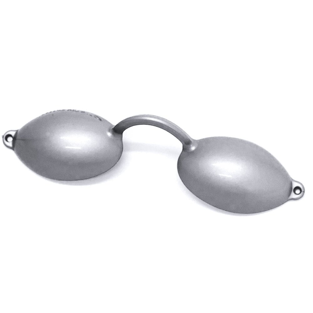 B&S Breitfeld & Schliekert UV Protection Goggles for Tanning Beds & Beach, Silver, Unisex (1 pc)