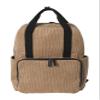 VERTBAUDET Travel Corduroy Diaper Backpack, Hazelnut, One Size view 2