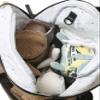 VERTBAUDET Travel Corduroy Diaper Backpack, Hazelnut, One Size view 3