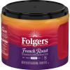 Folgers French Roast Medium-Dark Roast Ground Coffee, 640 mL Canister view 1