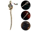Ethnic-Style Alloy Hair Stick with Tassels, Gold-Colored view 3