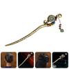 Ethnic-Style Alloy Hair Stick with Tassels, Gold-Colored view 4