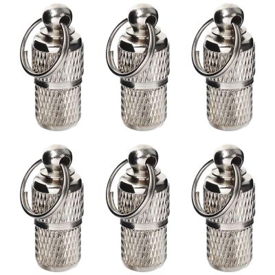 AMATHINGS Dog ID Tags (2 cm Length, 4 Pack, Silver)