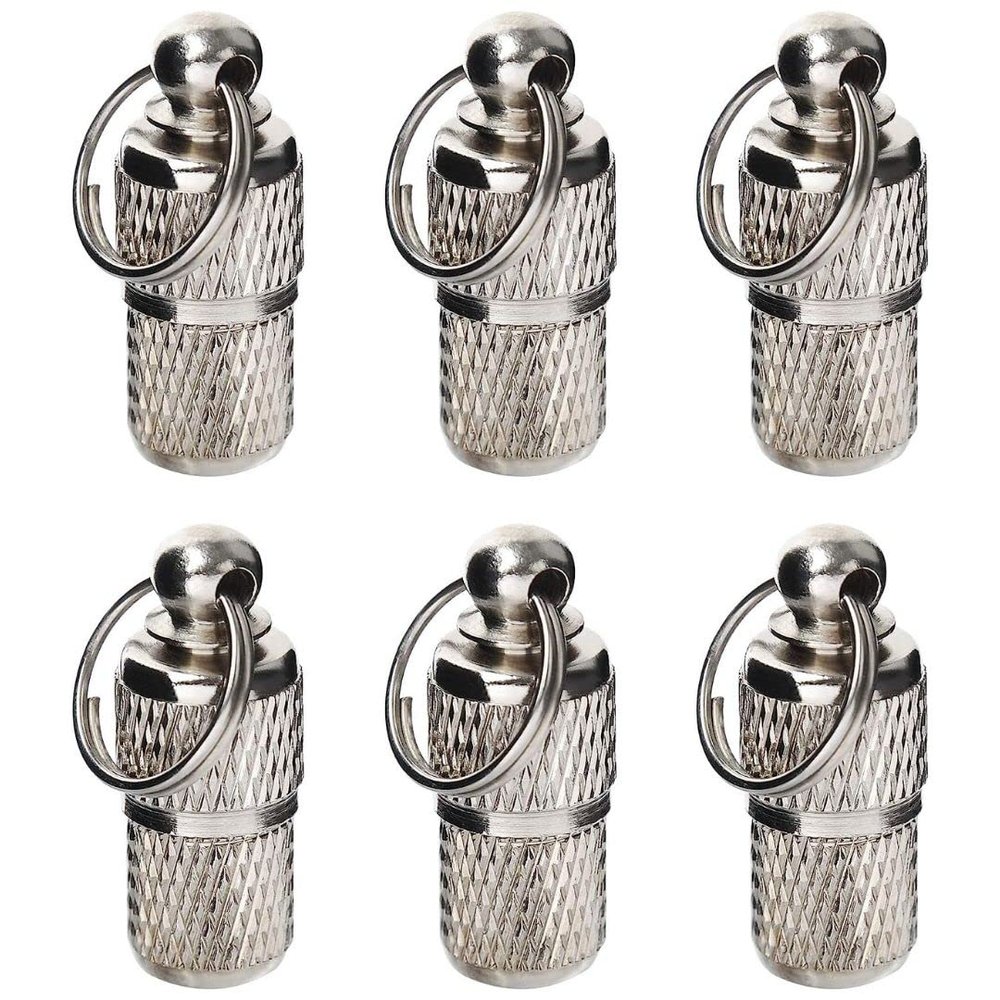 AMATHINGS Dog ID Tags (2 cm Length, 4 Pack, Silver)