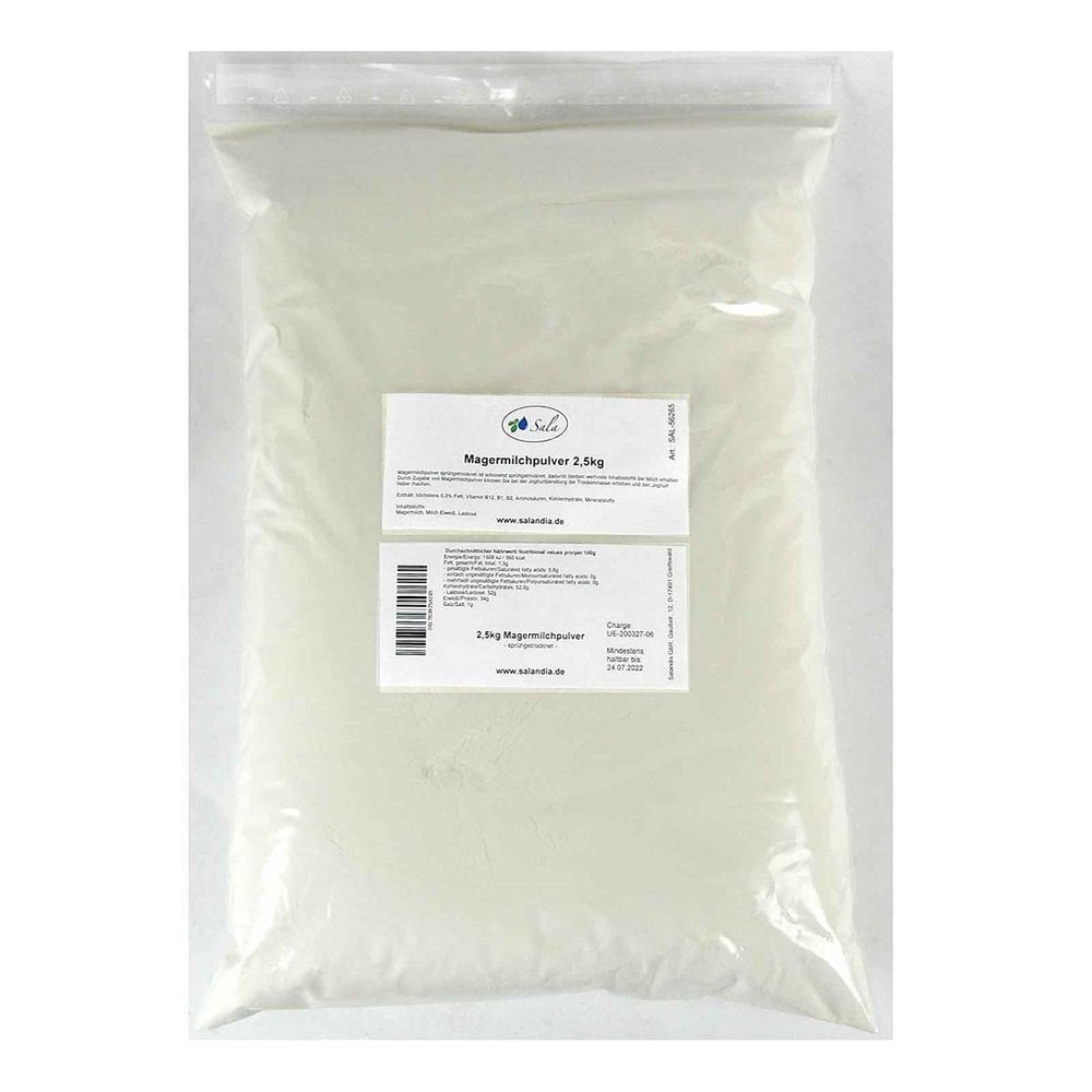 Sala Low Heat Spray-Dried Conventional Skim Milk Powder, 5 kg (2 x 2.5 kg Bags)