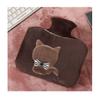 1.5-Liter Hot Water Bottle with Water-Filling Opening for Back, Neck, and Shoulder Pain Relief, Gray Bear view 1
