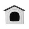 millybo Dog Cave Bed and House, S–XXXL, Koleinen/Oxford, R3 (52 × 46 cm), Light Gray view 2