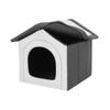 millybo Dog Cave Bed and House, S–XXXL, Koleinen/Oxford, R3 (52 × 46 cm), Light Gray view 4