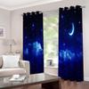 YTSDBB Blackout Curtain for Kids' Room, Blue Starry Sky, W 234 x H 230 cm, 3D Digital Print, Thermal Insulated, 90% Light Blocking view 2