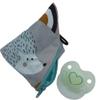 XL Pacifier Storage Pouch for 2–4 Pacifiers, Hedgehog with Rainbow view 1