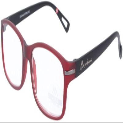 Montana Eyewear MR76B Plastic Reading Glasses in Red, +3.00 dpt