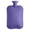 BcofoA Large Hot Water Bottle, Natural Rubber, 3 L, Purple view 1