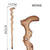 Wooden Walking Cane for Gentlemen, Non-Slip, for Seniors, Fashionable Gift view 3