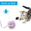 Andiker 3-Pack Cat Toy Wool Balls with Bell and String view 4