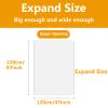 SJASD 50-Pack Disposable PE Body Wrap Liners for Sauna Blankets, 87 x 47 in view 2