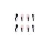 Black and White Extra-Long Pointed Coffin Press-On Nails, 24 Pieces view 4
