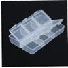 TOSSPER Pill Organizer, Transparent Plastic Medicine Box, Tablet Dispenser Storage Case, Portable Travel Box for Vitamins, Fish Oil and Medicine view 4
