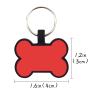 Uiopa 2pcs Personalized Pet ID Tags - Bone/Round view 2