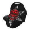 Samurai Black Weapon Skull Baby Car Seat Canopy and Nursing Cover view 2