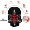 Samurai Black Weapon Skull Baby Car Seat Canopy and Nursing Cover view 4