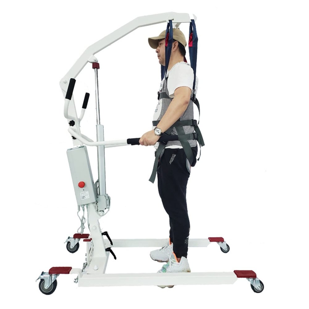 Winter Full-Body Patient Lift Sling, Adjustable Size and Height, Soft Head Support, Size B