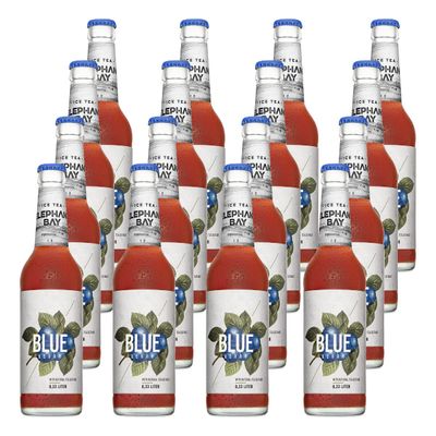 Elephant Bay Blueberry Iced Tea, 16 Bottles × 11.2 fl oz, Including Returnable Bottle Deposit