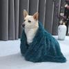 Qing Blue Plush Donut Pet Bed, 100 x 75 cm view 2