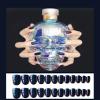 Blue-Purple Gradient Mirror Press-On False Nails, Glossy Punk Style, 24 Pieces, Short Nail Tips view 1
