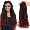 7-Pack Crochet Box Braids with Curly Ends, 3S Wavy, 18 in, #T-350 view 1
