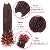 7-Pack Crochet Box Braids with Curly Ends, 3S Wavy, 18 in, #T-350 view 3