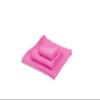 nanito Muslin Cloth 75 x 75 cm, Pastel Pink, 100% Cotton Double Gauze view 3