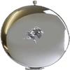 A25 Round Pocket Mirror with Labrador and Duck, Fine English Pewter, Chrome-Plated view 1