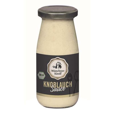 Organic White Garlic Sauce Münchner Kindl, 6 x 250 ml