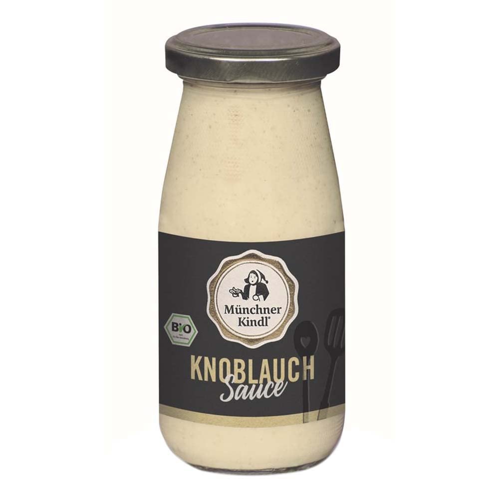 Organic White Garlic Sauce Münchner Kindl, 6 x 250 ml