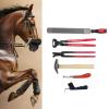 Entatial Farrier Nippers, Horse Hoof Trimming Tool with Horseshoe Tongs view 3