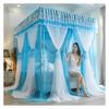 Luxury Palace Bed Canopy Curtains, European-Style Double-Layer Princess Canopy view 1