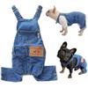 Dog Denim Overalls, Blue Pet Jeans view 1