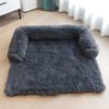 LUOWAN Fluffy Washable Dog Bed, Super Soft Warm Pet Sofa, XS, Dark Gray-RA view 3