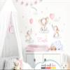 Little Deco Elephant Wall Decal with Custom Name | 90 x 54 cm (W x H) | Nursery Wall Sticker DL710 view 2