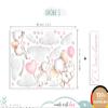 Little Deco Elephant Wall Decal with Custom Name | 90 x 54 cm (W x H) | Nursery Wall Sticker DL710 view 4