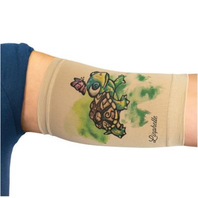 Linphelle PICC Line Coverpicc Microfiber Arm Sleeve, Breathable Fabric, for PICCs, Glucose Monitors and Tattoos, Turtle, Size L