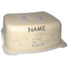 2-Piece Giraffe Step Stool & Toilet Trainer Seat, Cream, Personalized view 4