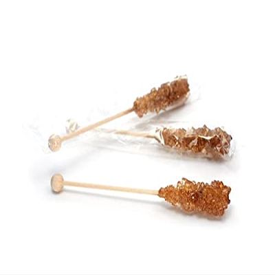 Brown Individually Wrapped Rock Candy Sticks, 72 Count